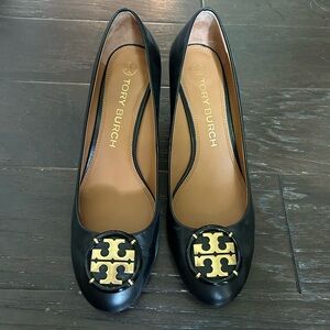 Tory Burch Women’s Leather Wedge Heels